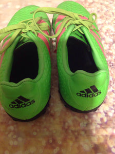 Adidas Green & Pink Cleats Size 4.5