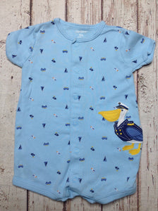 Carters Baby Blue & Blue One Piece