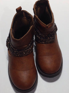 Carters Brown Glitter Boots