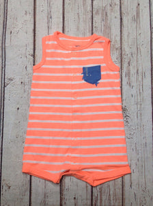 Carters CORAL & BLUE One Piece