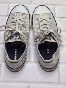 Converse Off-White & Gold Sneakers Size 6