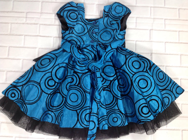 blue dress for baby girl Jona Michelle BLUE & BLACK Dress – Tomorrow's Child Resale