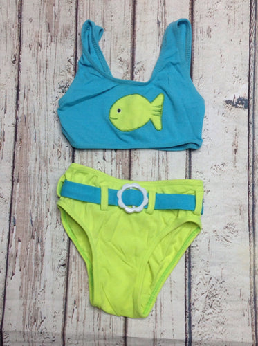 Miss Lana Blue & Green Fish Swimwear