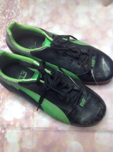 Puma Black & Green Cleats Size 3