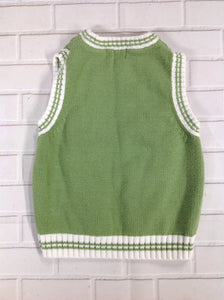The Place Green & White Vest
