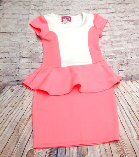 2 PRINCESS Pink & Cream Dress