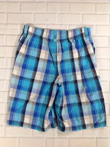 365 Kids Blue Print Plaid Shorts