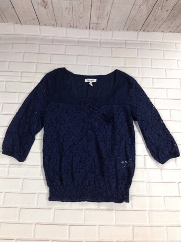 AEROPOSTAL Navy Print Top