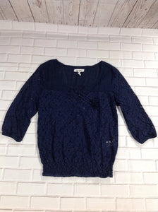 AEROPOSTAL Navy Print Top