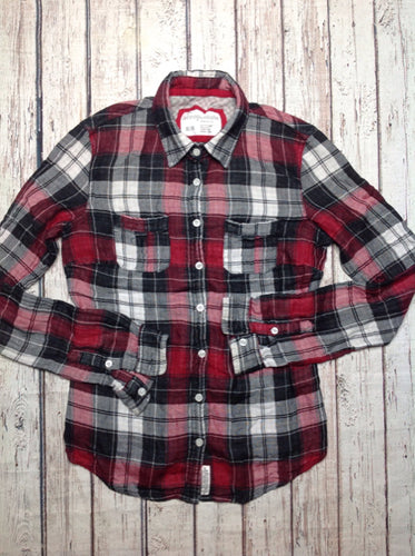 AEROPOSTAL Red & Black Top