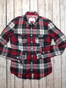 AEROPOSTAL Red & Black Top