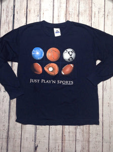 ALSTYLE APPAREL Blue Print SPORT BALLS Top