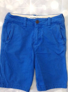 Abercrombie & Fitch Blue Solid Shorts