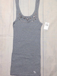 Abercrombie & Fitch GRAY PRINT Top