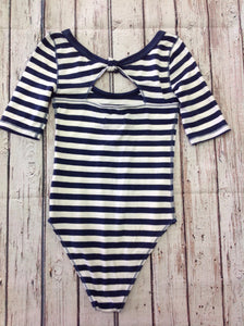 Abercrombie & Fitch Navy & White Top