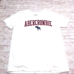 Abercrombie Kids White Logo Top