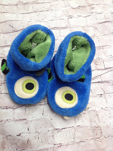 Acorn Blue & Green Slippers