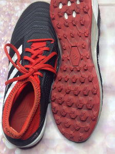 Adidas BLACK, RED & WHITE Cleats Size 7