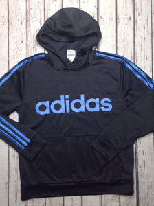 Adidas Black & Blue PULLOVER HOODIE Sweatshirt