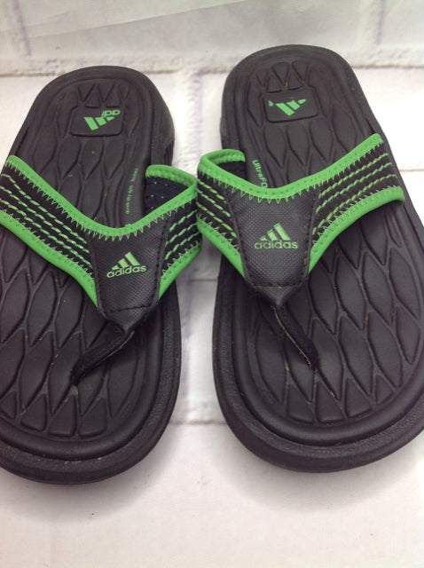 Adidas Black & Green Sandals – Resale