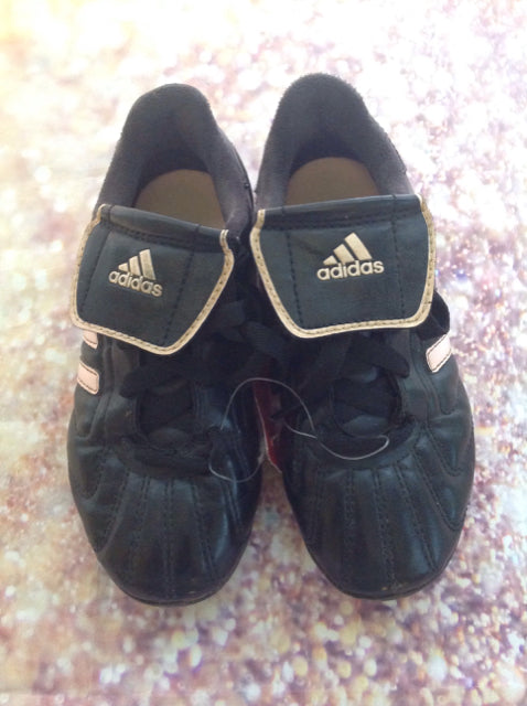 Adidas Black & Pink Cleats Toddler Size 12.5