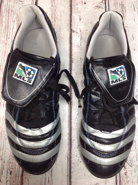 Adidas Black & Silver Cleats Size 6