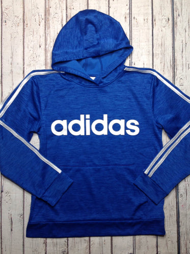 Adidas Blue & White PULLOVER HOODIE Sweatshirt