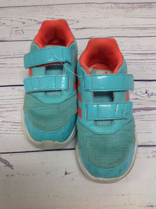 Adidas GREEN & PEACH Sneakers Size 10