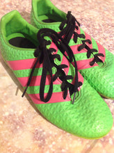 Adidas Green & Pink Cleats Size 5.5