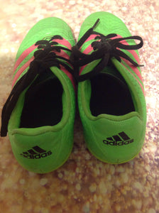 Adidas Green & Pink Cleats Size 5.5