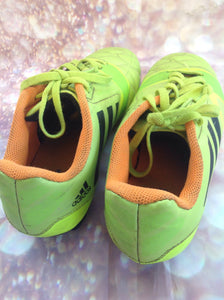 Adidas LIME GREEN & YELLOW Cleats Size 6