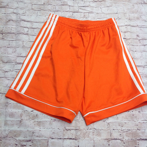 Adidas ORANGE & WHITE Logo Shorts
