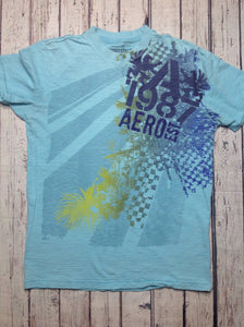 Aeropostale Baby Blue Print Top