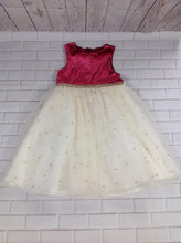 American Princess Cream & Burgundy Dress