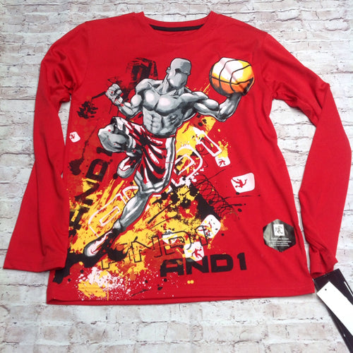 And 1 Red & Yellow Basketball Top