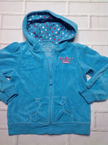 Arizona Baby Blue ZIP-UP WITH HOOD Top