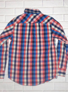 Arizona Red & Blue Plaid Top
