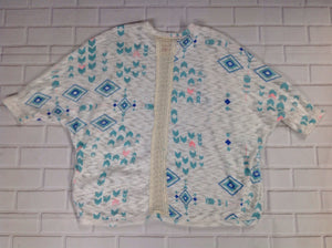 Arizona White Print Top