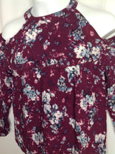 Art Class Blue & Maroon Top