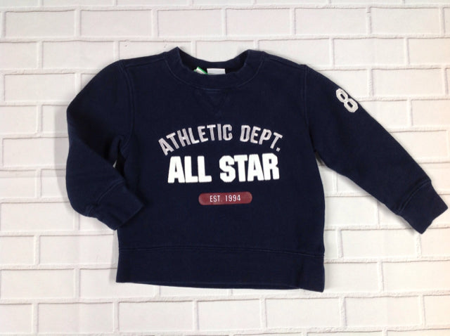 Athletic Works Navy Print Top