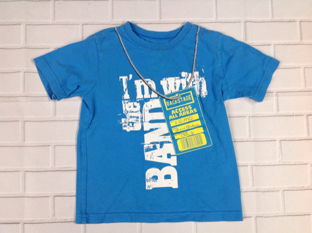 BABIES R US Blue I'M WITH THE BAND Top