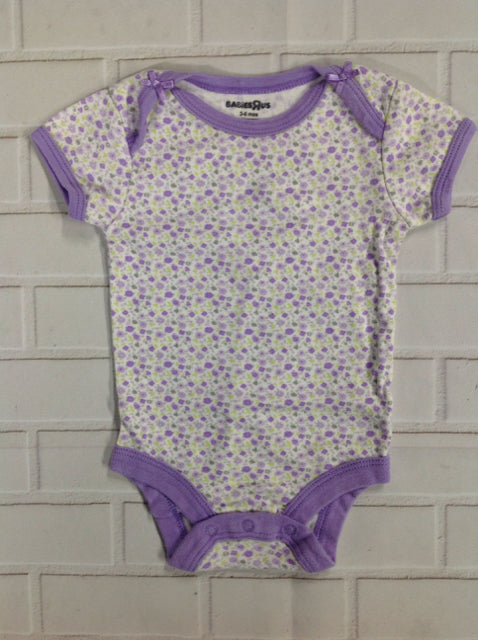 BABIES R US Purple Print Onesie