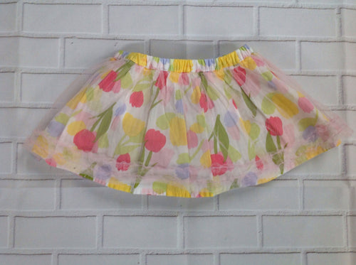 BABY 8 White Print Skort