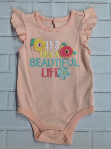 BABY STARTERS PEACH PRINT Top