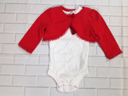 BABY STARTERS Red & White Top