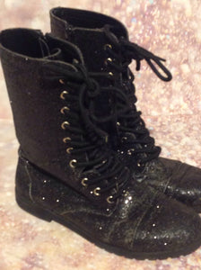 BALERA Black Sparkles Boots Size 5