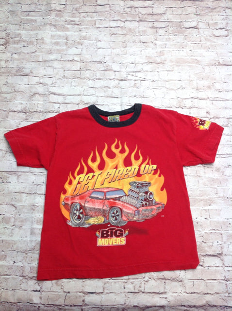 BIG MOVERS Red Print Car Top