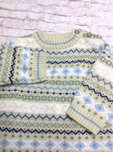 BT Kids BEIGE & BLUE Top