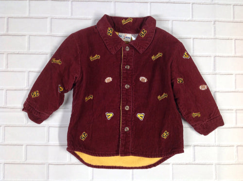 BT Kids MAROON & YELLOW Football Top