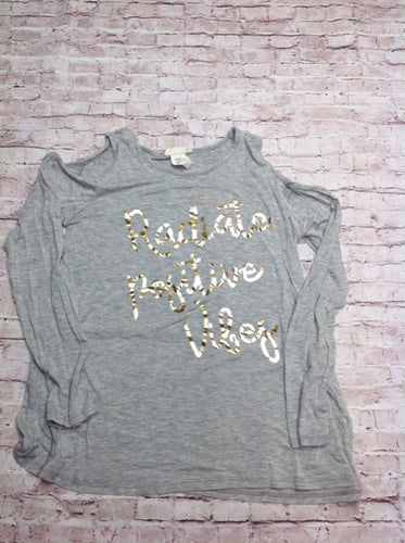 BTWeen GRAY & GOLD Top